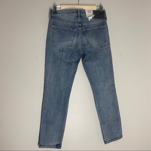 Levi’s Pin Dot Jeans Made Crafter Tapered Leg Blue - Picture 8 of 12